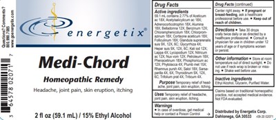 Medichord   2 Oz Bottle Label